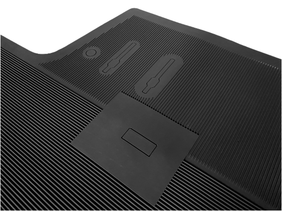 Set 7: Rubber floor mats front, rear and inner wheel arch mats for Saab 92 & 93 year model 1949-1960, Saab 95 & 96 year model 1960-1963, Saab 95 & 96 year model 1965-1970. Black