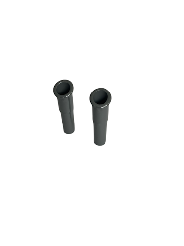 Defroster nozzles for Dash Pad for Saab 95, 96. Fits year model 1960-1980. Color in original grey.