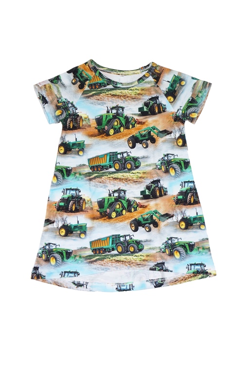 Rak klänning-Tunika Traktorer