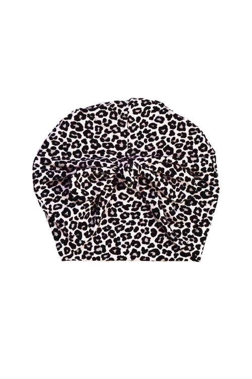 Turbanmössa knut - Leopard Grå