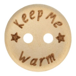 Träknapp "Keep me warm" 15 och 20 mm