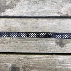 Dekorationsband Satin med prickar 15 mm flera färger