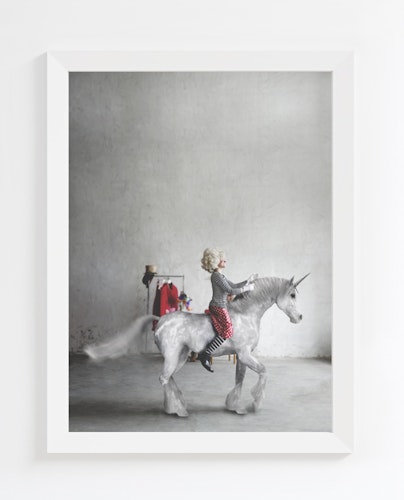 Enhörning/ Elo The Unicorn - Art print 30x40 cm