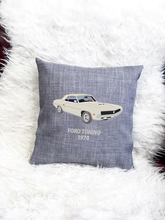Ford Torino 1970, kuddfodral ljusgrå