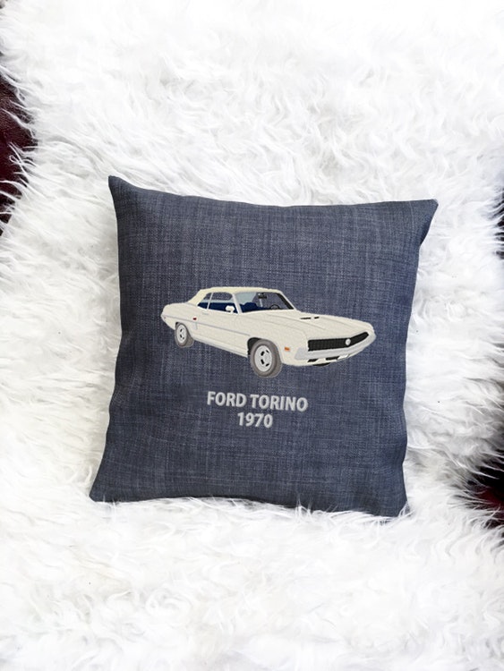 Ford Torino 1970, kuddfodral mörkgrå
