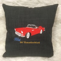 Ford Thunderbird, 1956, kuddfodral mörkgrå