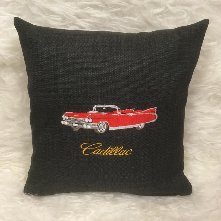 Cadillac Biarritz, 1959, kuddfodral mörkgrå