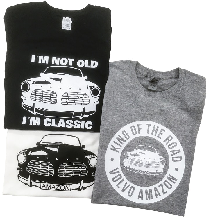 Svart "Old Classic Amazon", vit "Amazonfront" och grå "King of the road"