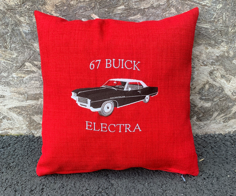 Buick Electra 2D HT, 1967, kuddfodral röd