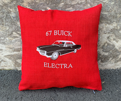 Buick Electra 2D HT, 1967, kuddfodral röd