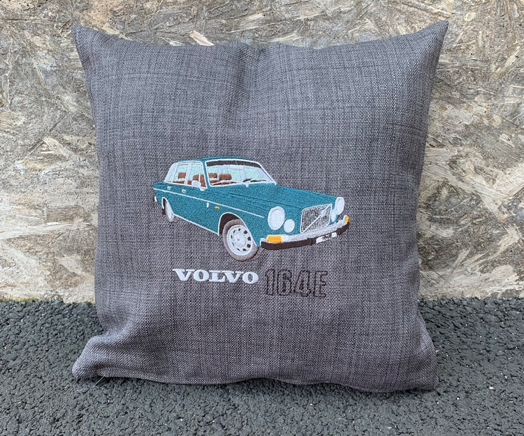 Volvo 164E, 1973, kuddfodral ljusgrå
