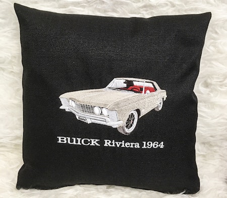 Buick Riviera, 1964, kuddfodral svart