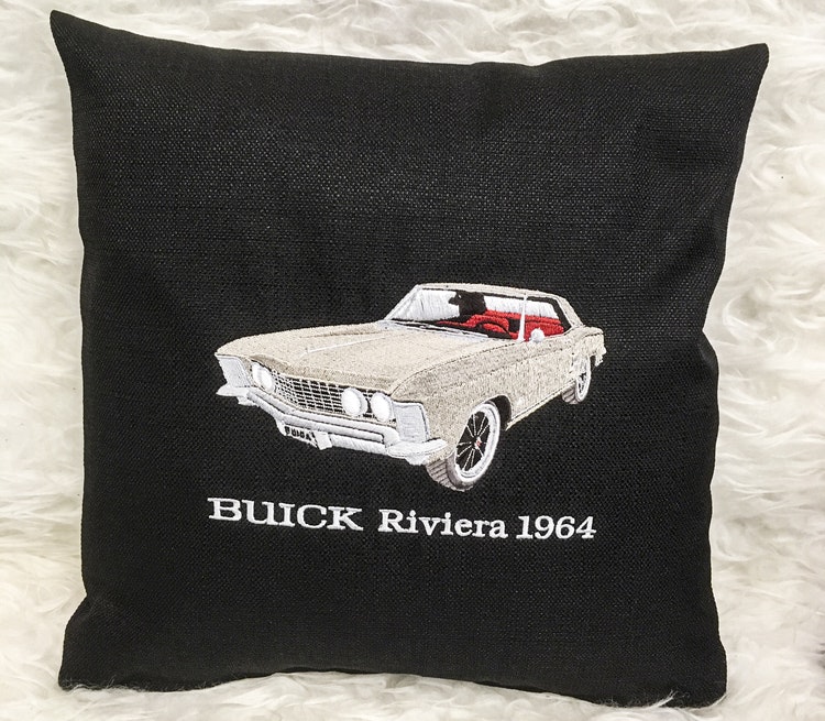 Buick Riviera, 1964, kuddfodral svart