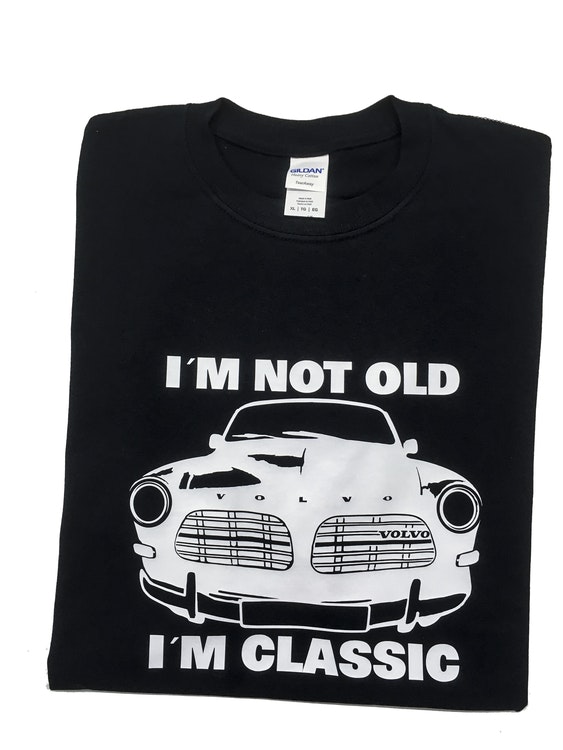 Svart T-shirt, herr. Old Classic Amazon