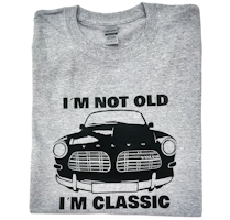 Grå T-shirt, herr. Old Classic Amazon