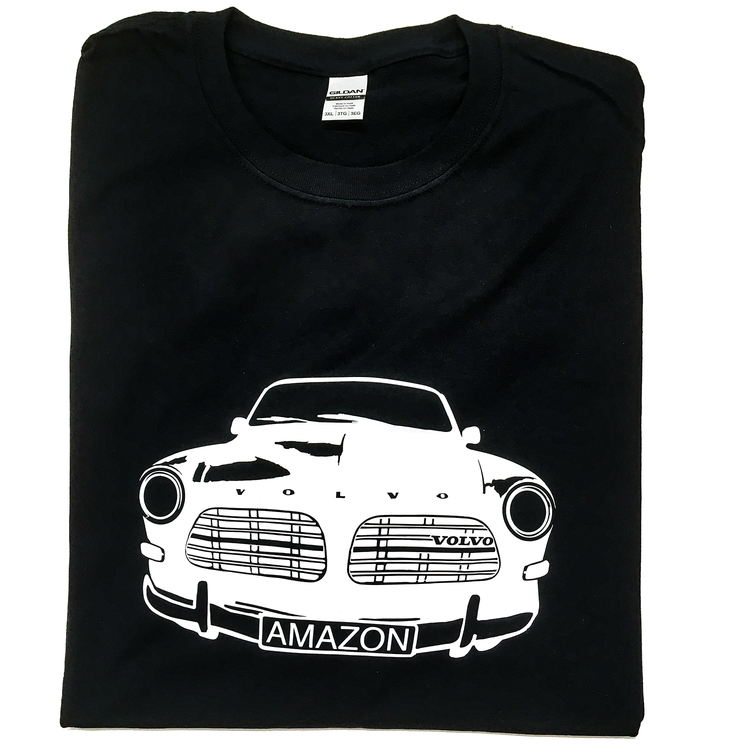 Svart T-shirt, herr. Amazonfront