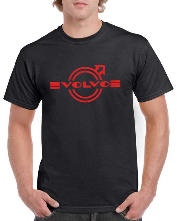 T-shirt herr: Volvo navkapsel 60-tal i rött