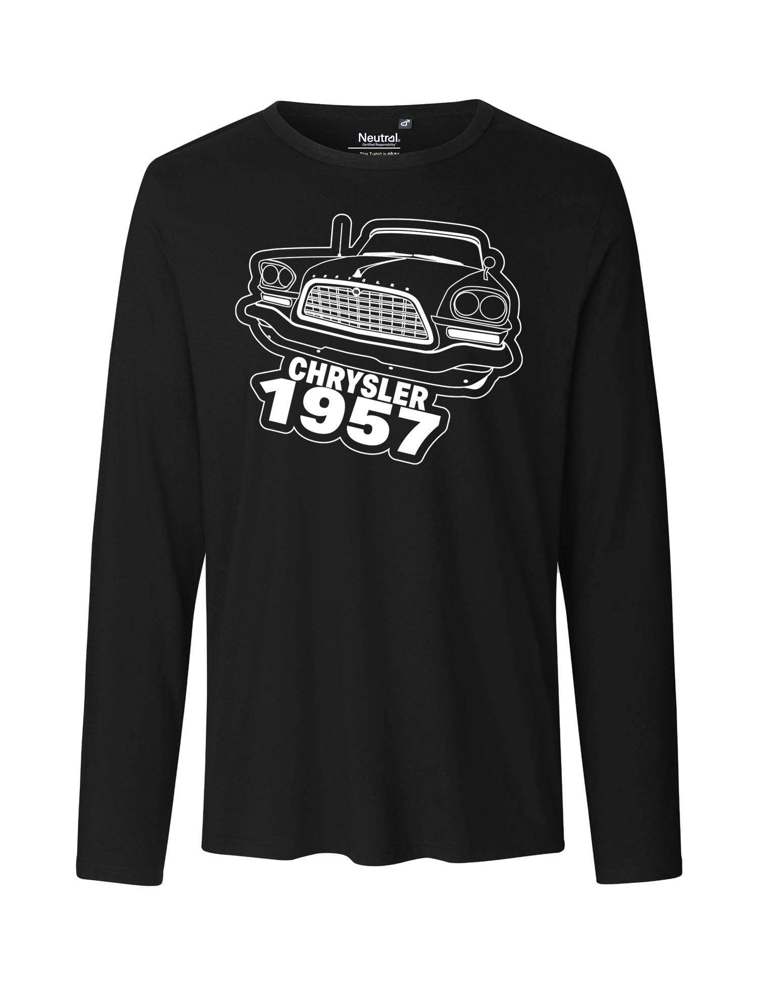T-shirt LS herr: Chrysler 1957