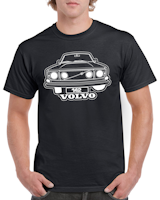 T-shirt herr: Volvo 142 front