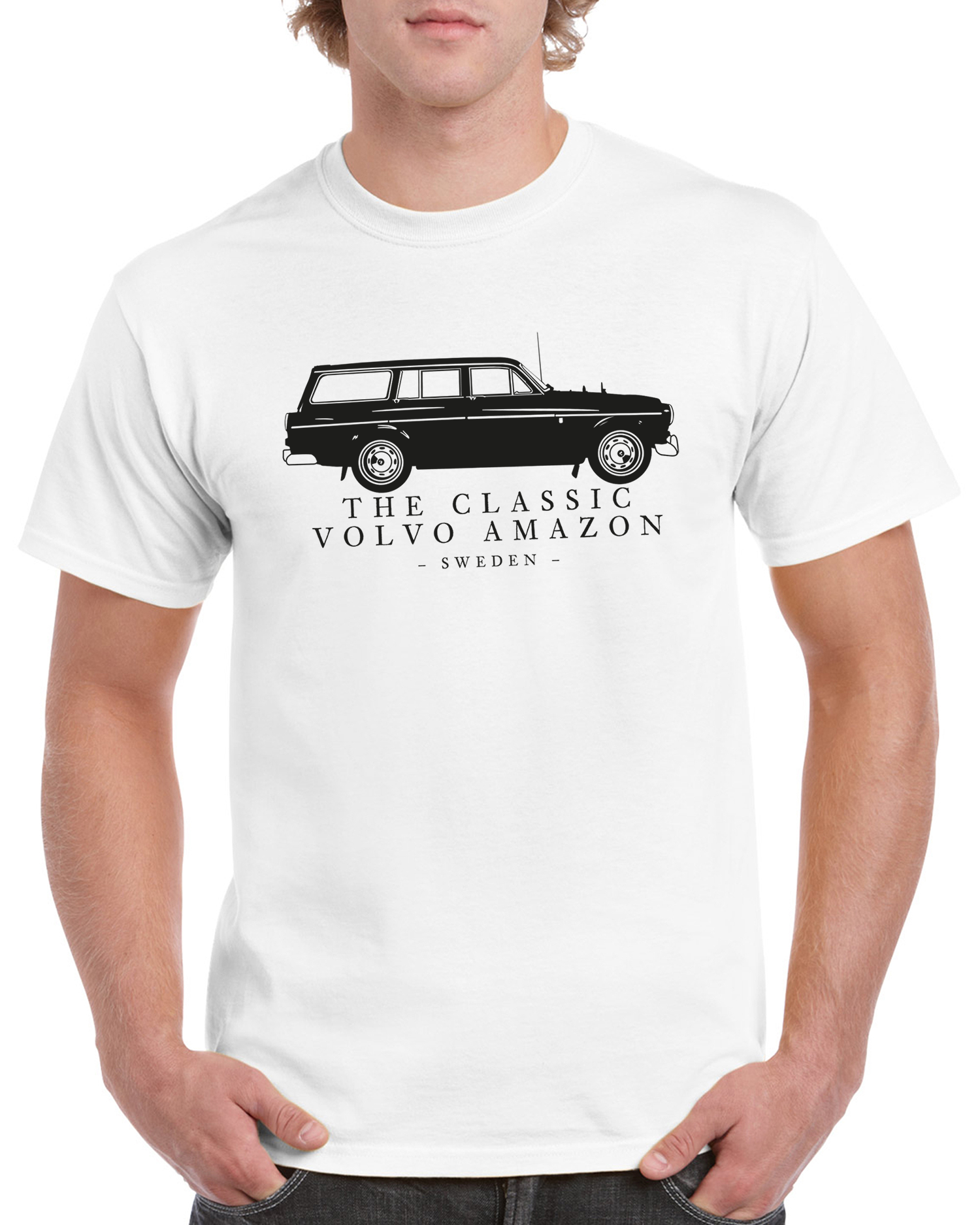 T-shirt herr: The Classic Volvo Amazon kombi