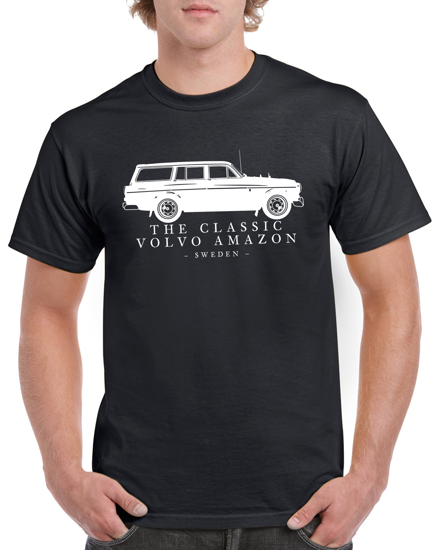 T-shirt herr: The Classic Volvo Amazon kombi