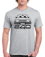 T-shirt herr: Volvo 240 front