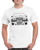 T-shirt herr: Volvo 740 front