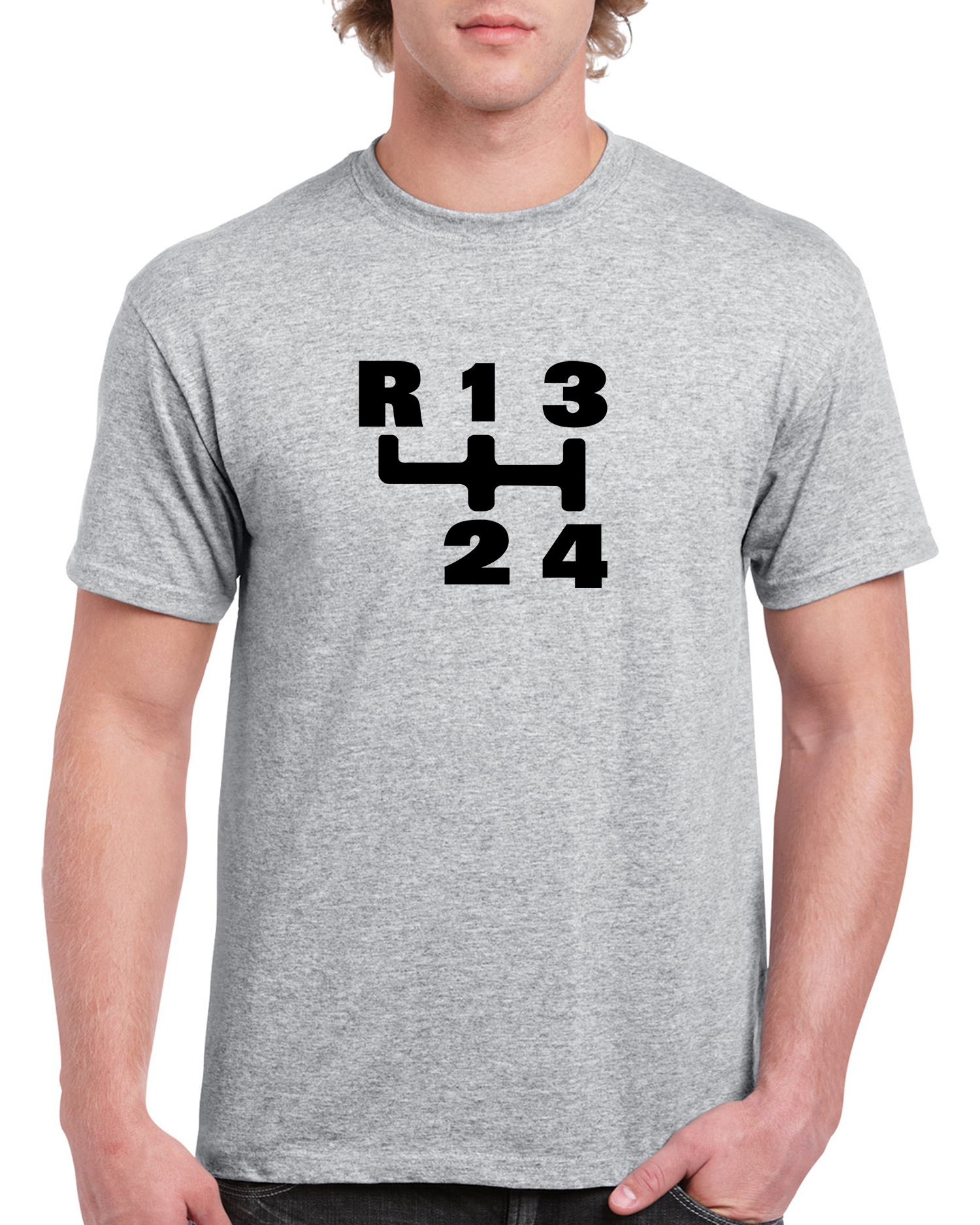 T-shirt herr: Växelspaksymbol Volvo 140