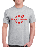T-shirt herr: Volvo navkapsel 60-tal i rött