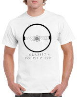 T-shirt herr: Classic Volvo P1800 ratt