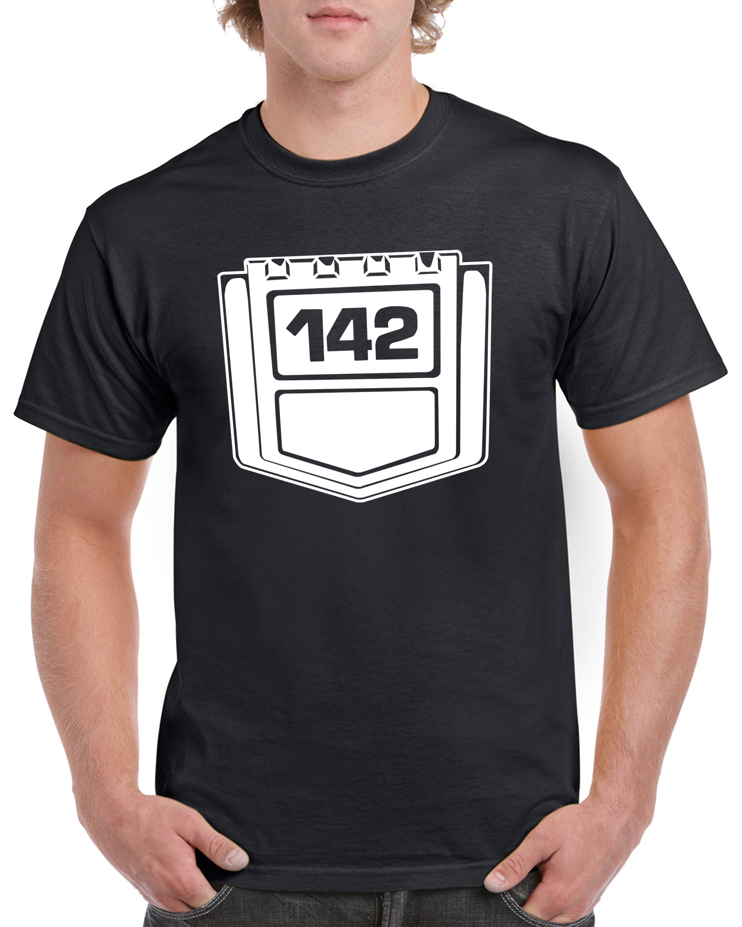 T-shirt herr: Volvo 142 emblem