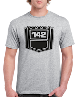 T-shirt herr: Volvo 142 emblem