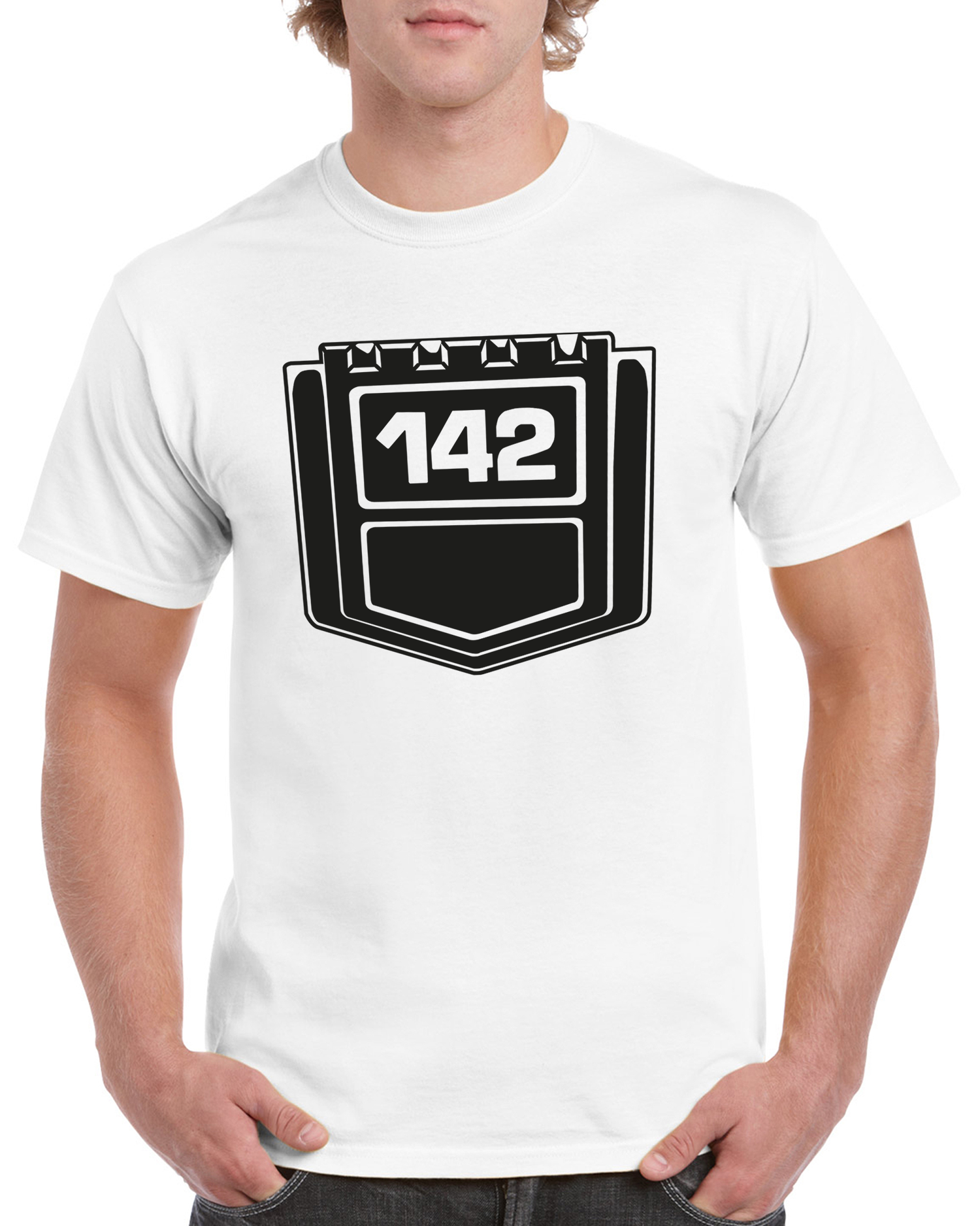 T-shirt herr: Volvo 142 emblem