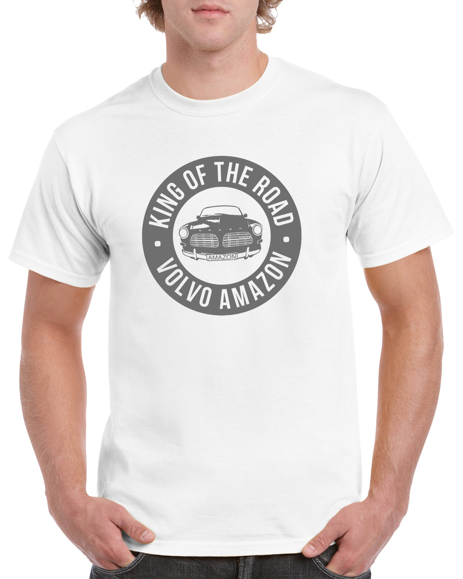 T-shirt herr: King of the Road Volvo Amazon