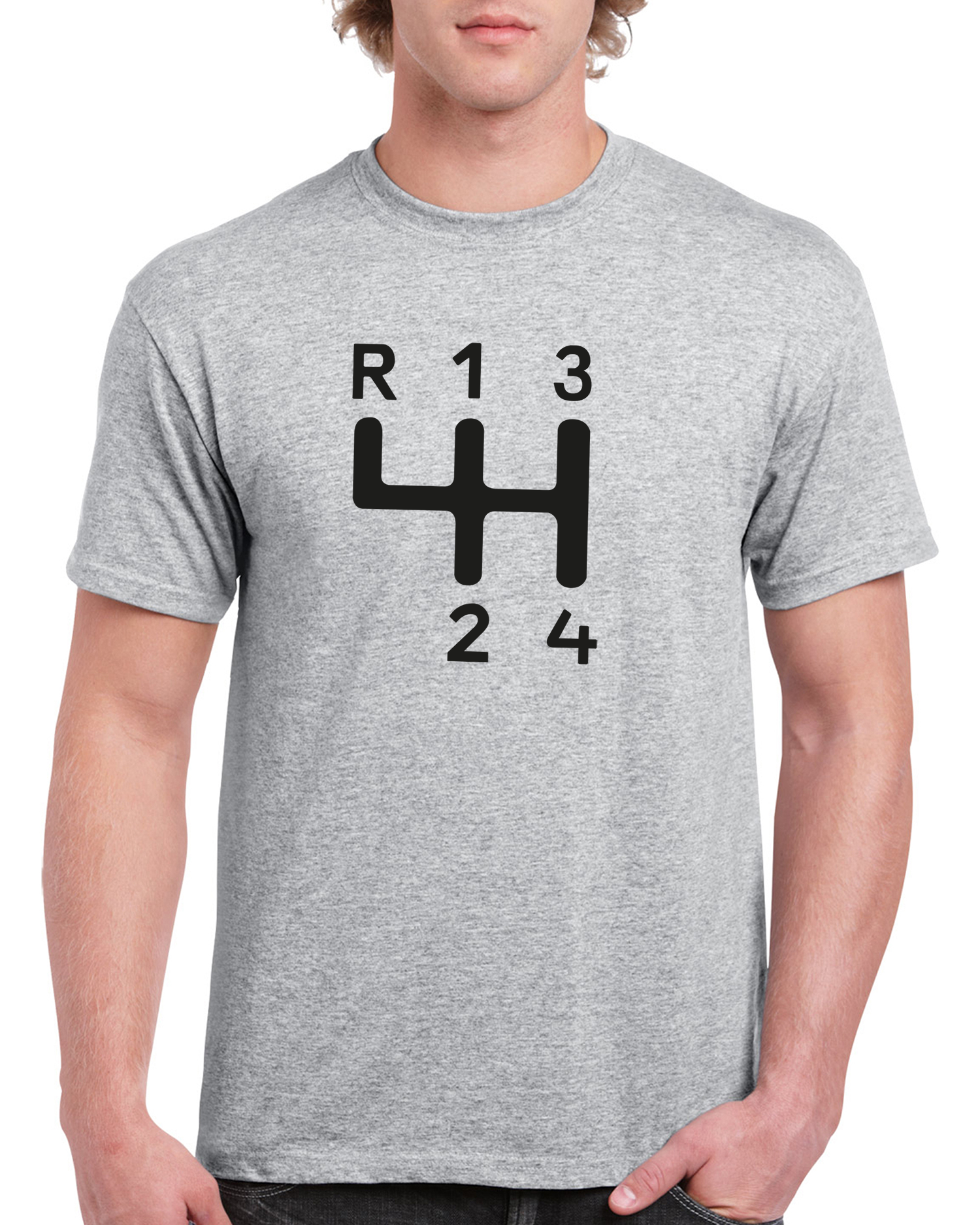 T-shirt herr: Växelspaksymbol Amazon