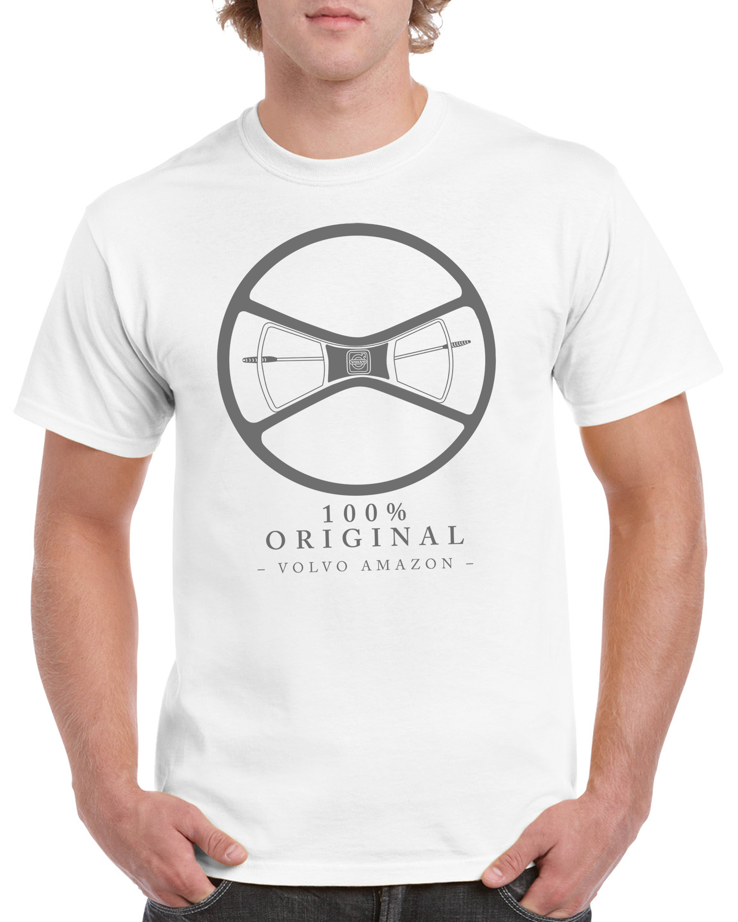 T-shirt herr: 100% Original Volvo Amazon 1967-70