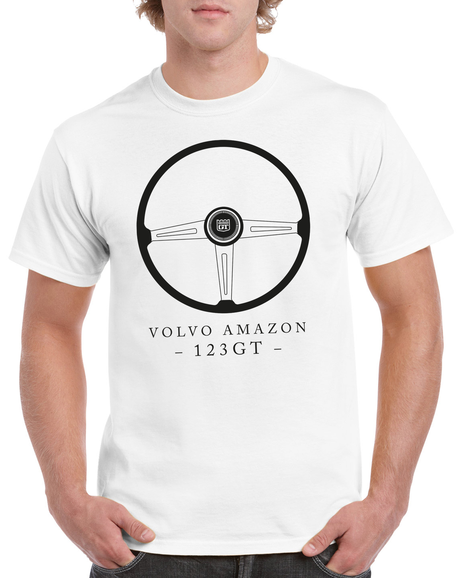 T-shirt herr: Volvo Amazon 123 GT