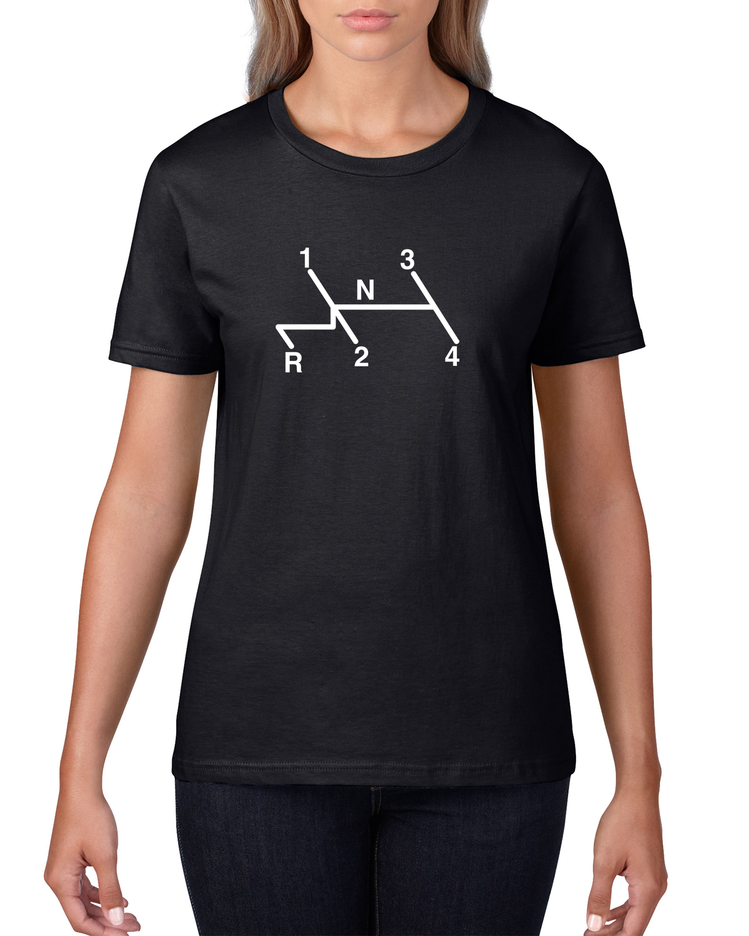 T-shirt dam Växelspaksymbol VW
