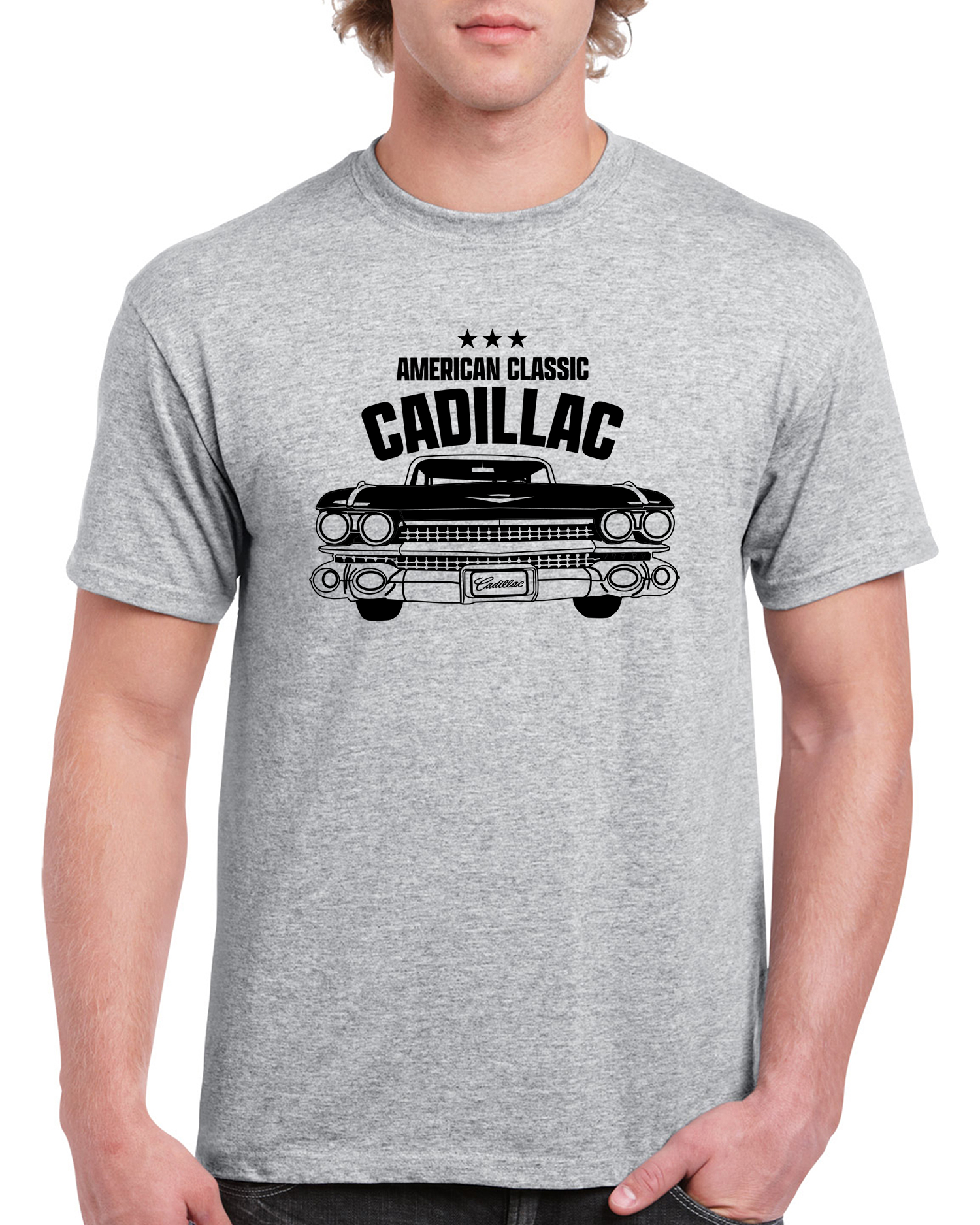 T-shirt herr: American Classic Cadillac