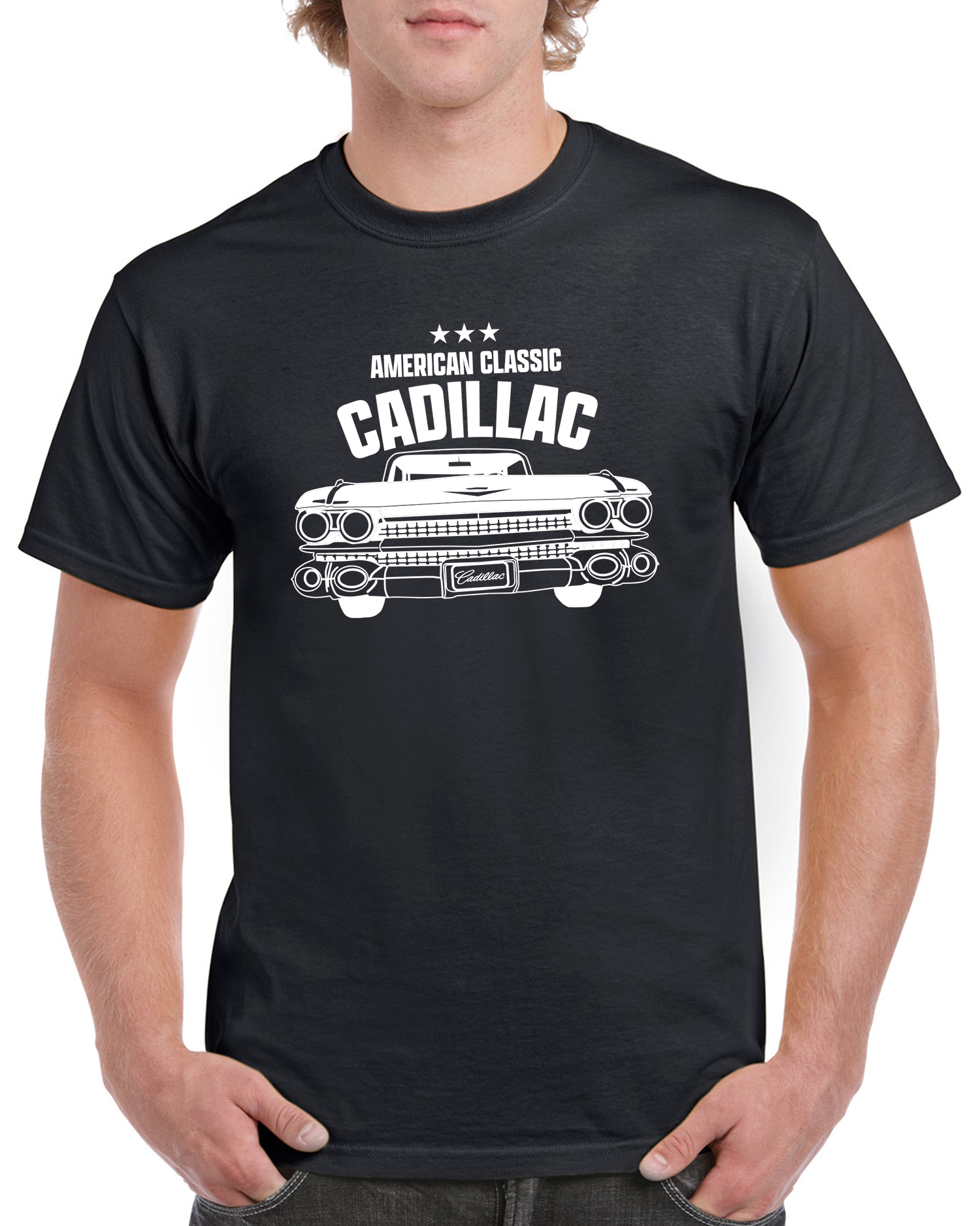 T-shirt herr: American Classic Cadillac