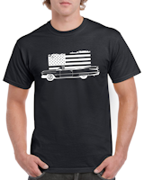 T-shirt herr: Cadillac USA