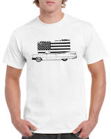 T-shirt herr: Cadillac USA