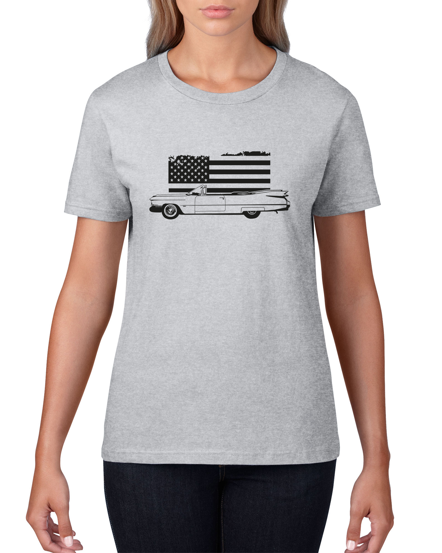 T-shirt dam: Cadillac USA