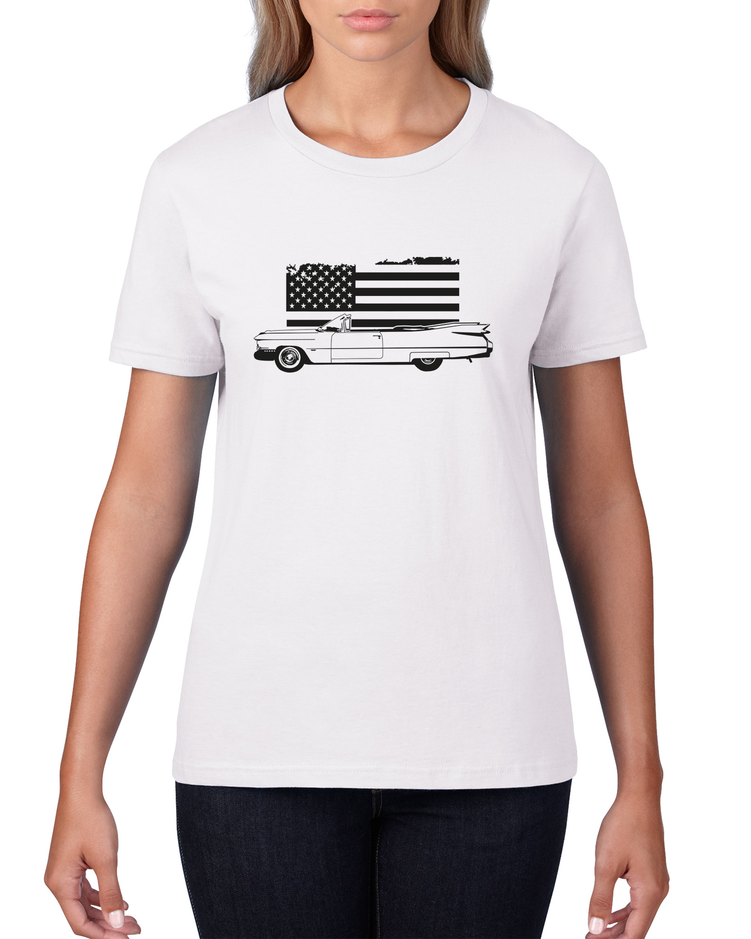 T-shirt dam: Cadillac USA