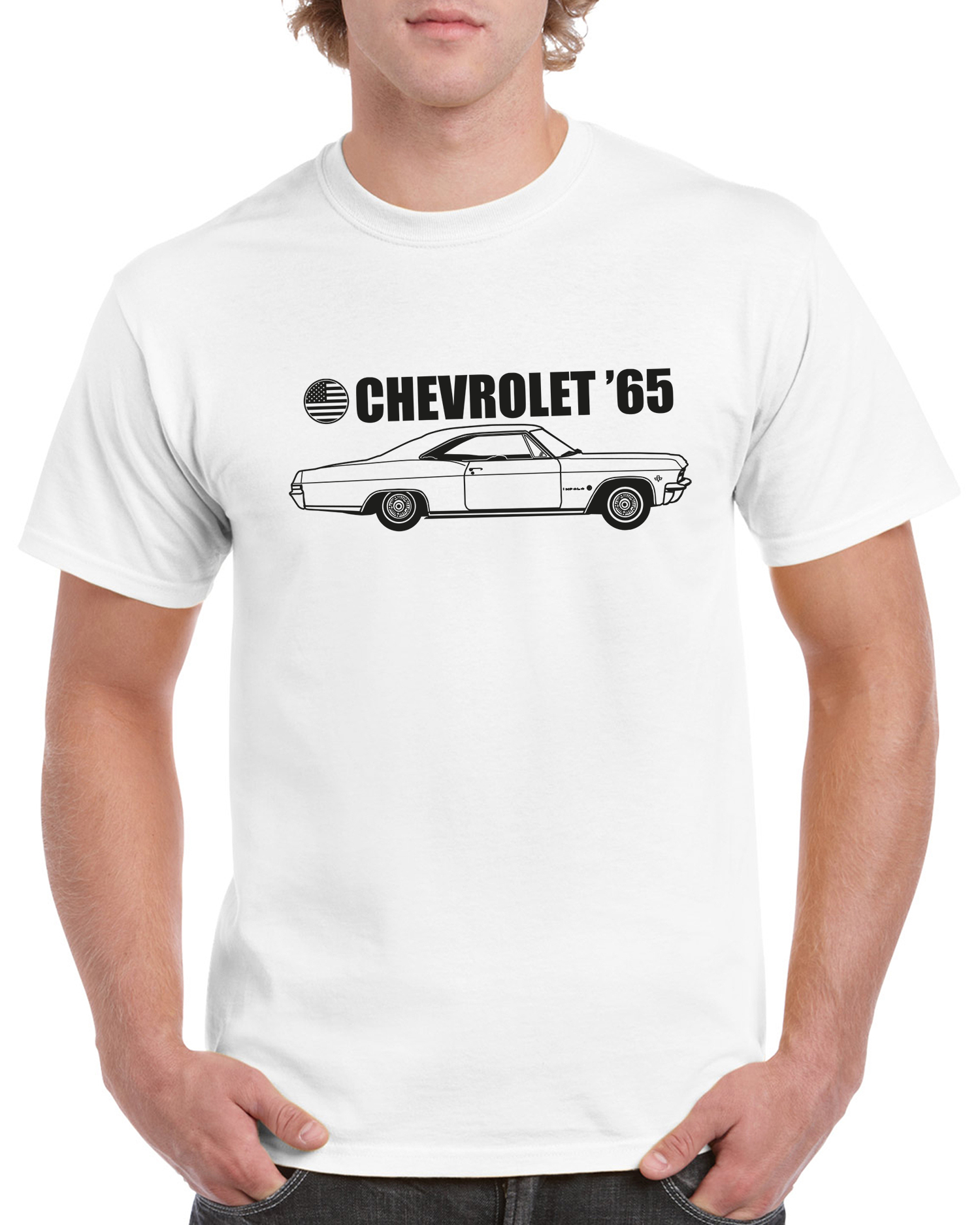 T-shirt herr: Chevrolet Impala -65 Sport Coupe