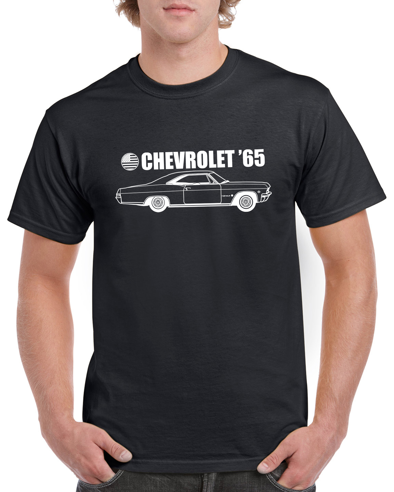T-shirt herr: Chevrolet Impala -65 Sport Coupe