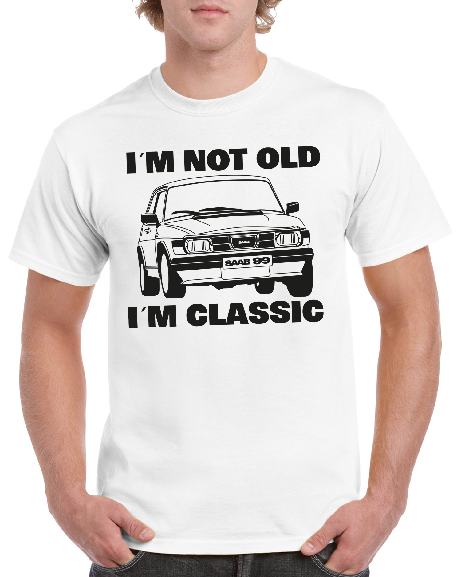 T-shirt herr: SAAB 99 I´m not old I´m Classic