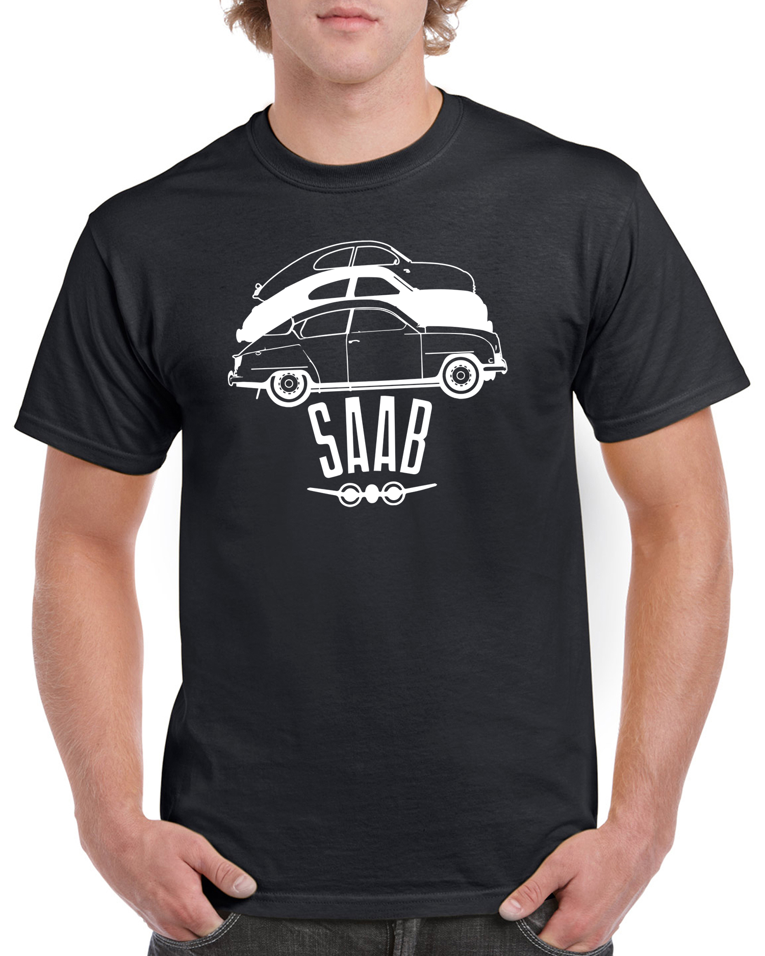 T-shirt herr: SAAB evolution