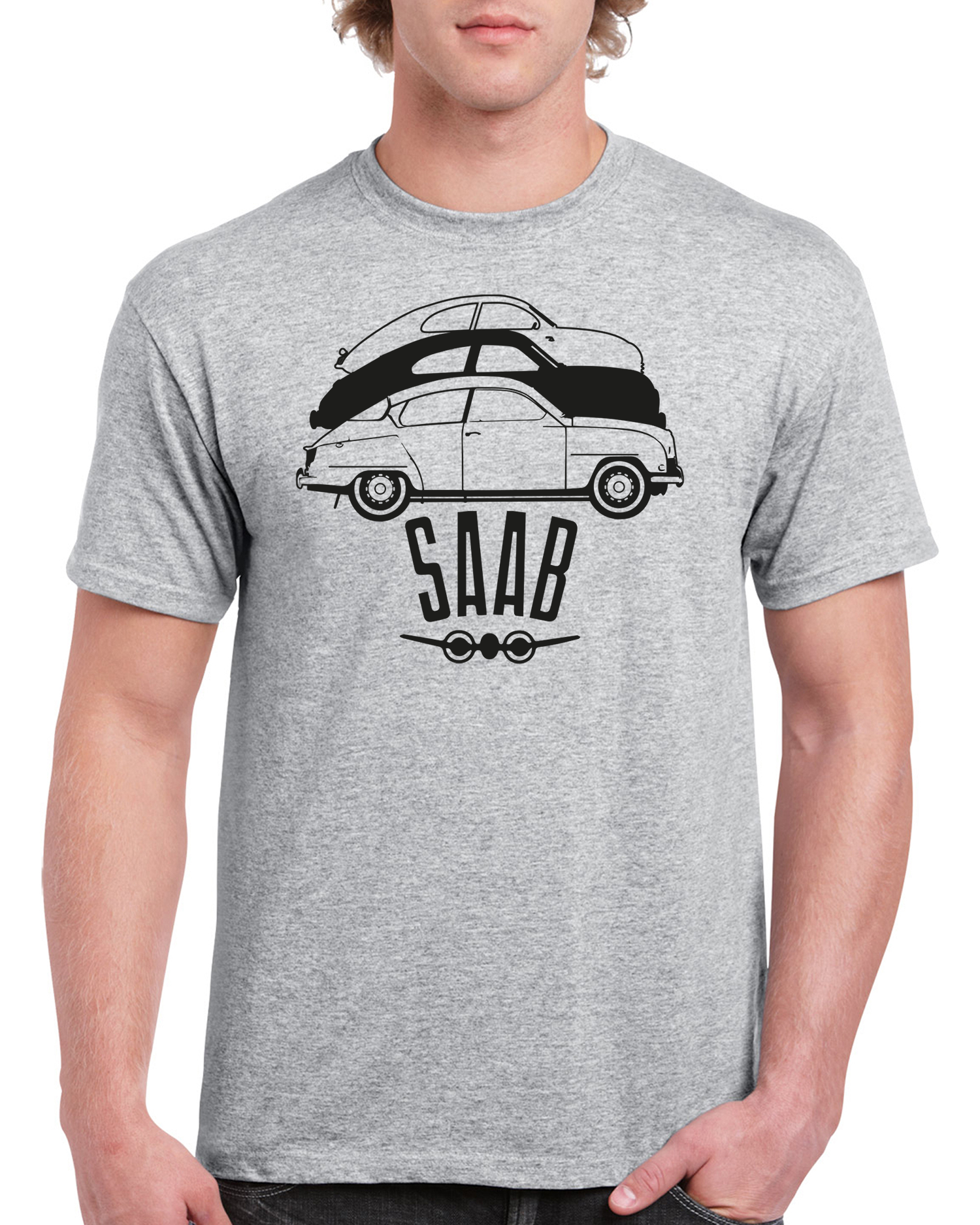 T-shirt herr: SAAB evolution
