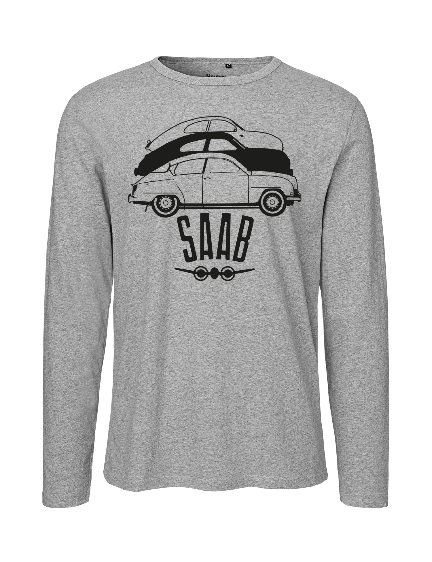 T-shirt LS herr: SAAB evolution